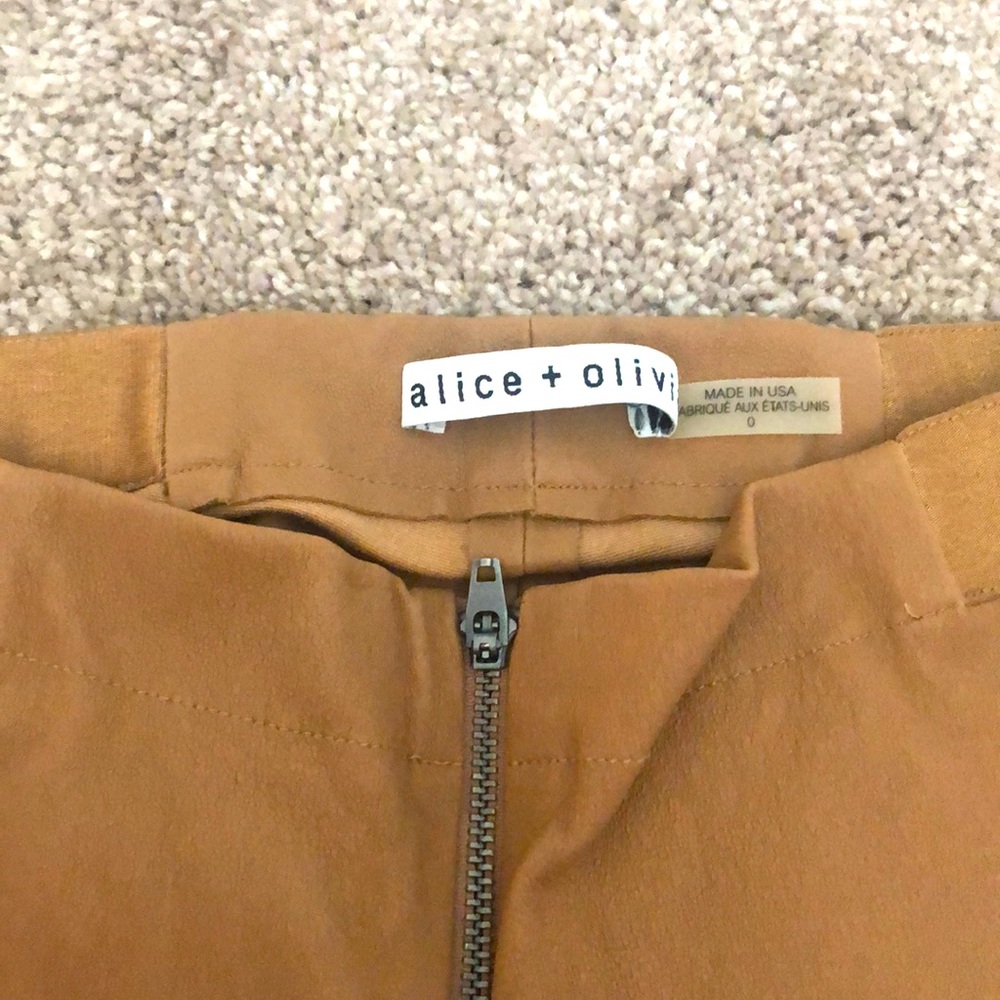 Alice and Olivia leather leggings.